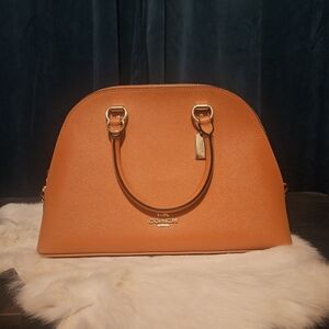 Coach Vibrant Orange Dome Satchel